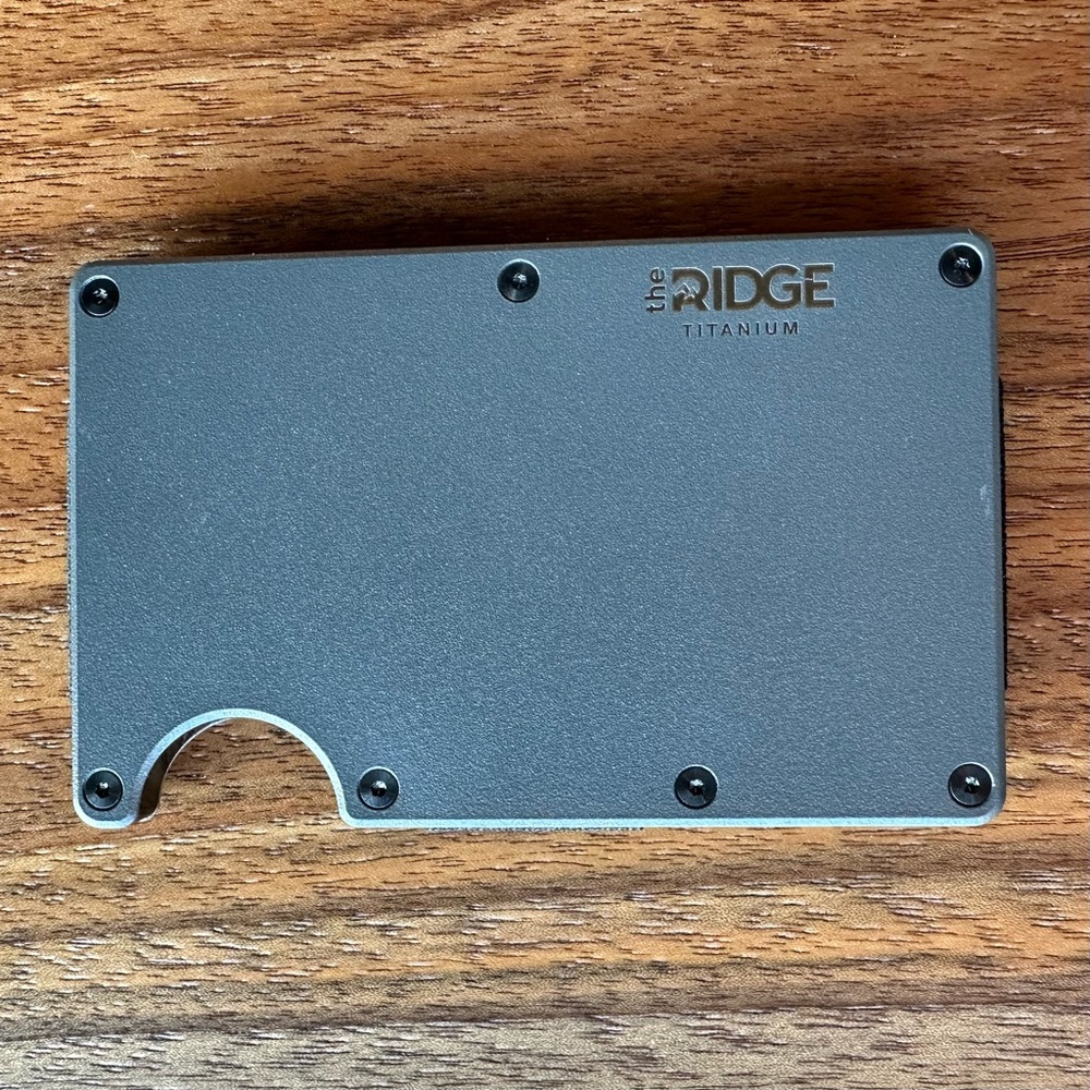 Ridge Titanium Wallet